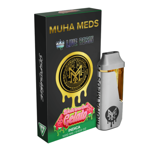 MUHAMEDS WATERMELON GELATO INDICA 1000MG LIVE RESIN THC